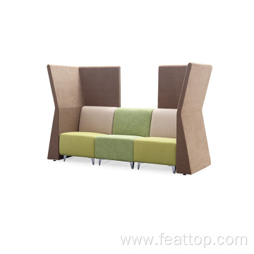 New Design Fabric soundproof Private Booth Seating Sofa